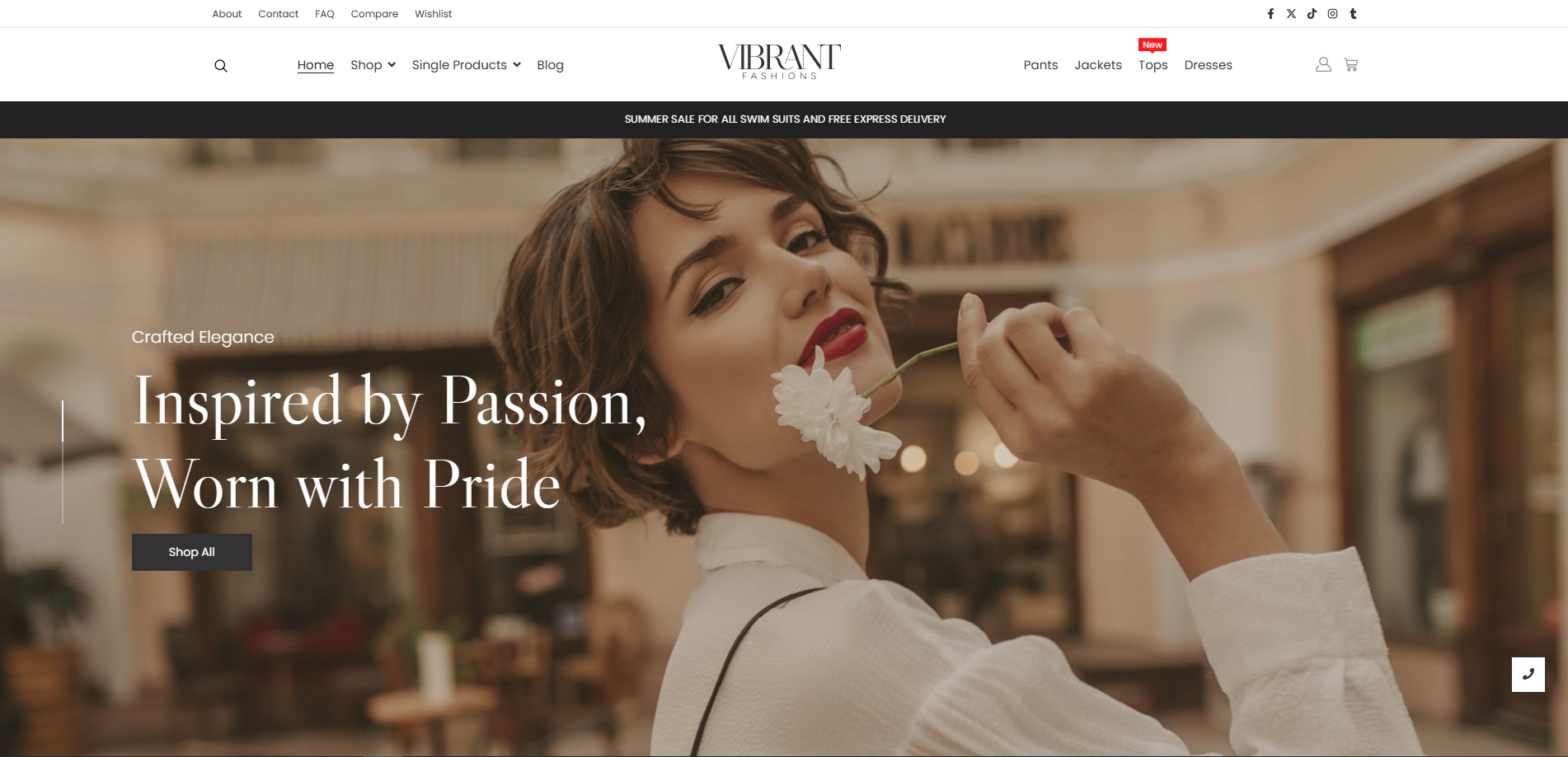 Vibrant Fashions – Fashion & E-Commerce Website Design by Freemann Web Services Global